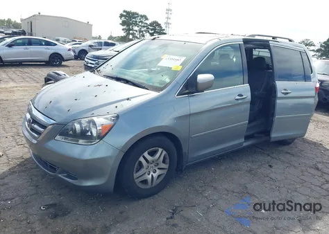 2007 Honda Odyssey Ex-L z USA, uszkodzony, nr VIN 5FNRL38777B002583